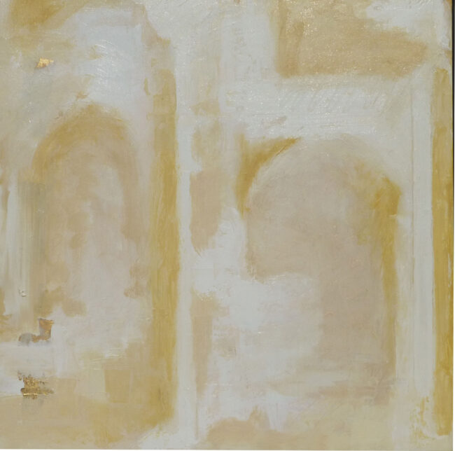 Monreale Sicily No. 8, oil on panel 16 x 16